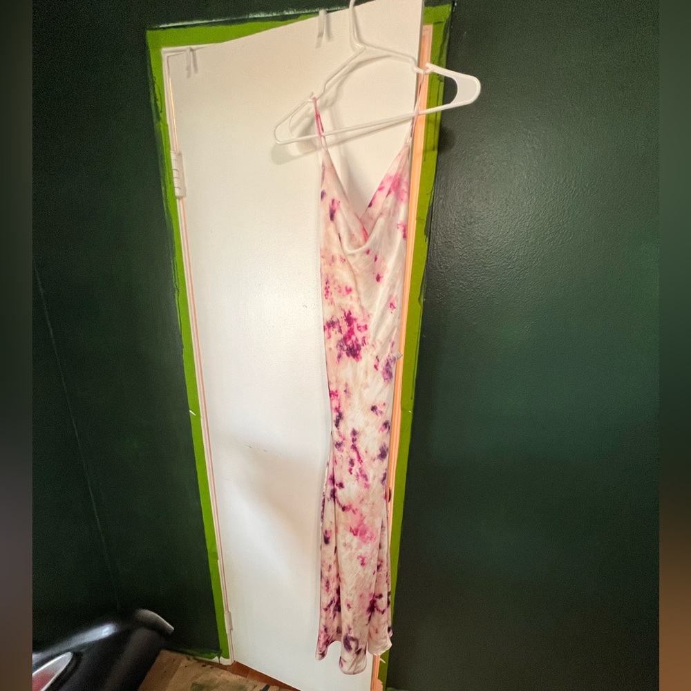 Tie dye Bardot dress
